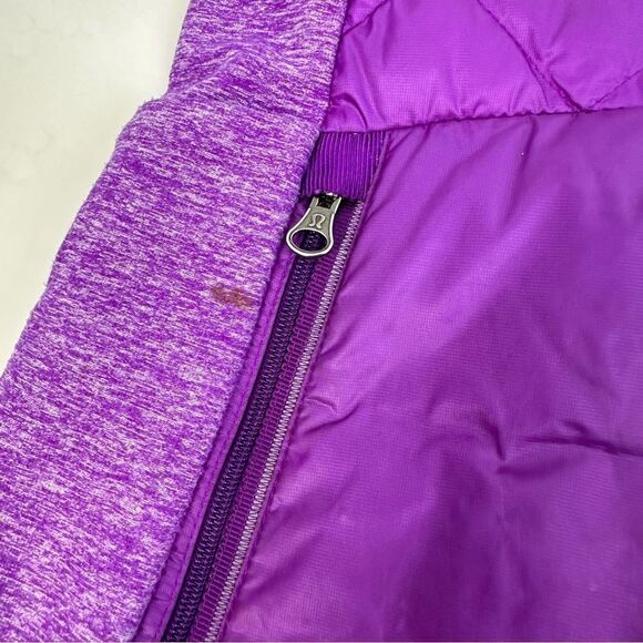LULULEMON Down For A Run Tender Violet Quilted Vest Sz 6 - Picture 5 of 7
